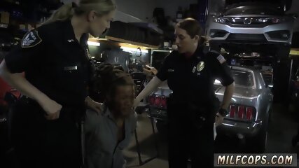 cop, milf, interracial, police
