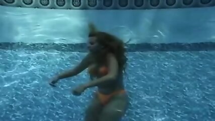Sexy Bikini Girl Drowning Underwater