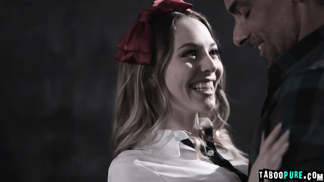 Slutty cheerleader in pigtails got fucked by teacher