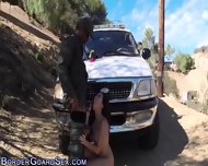Tiny Latina Bangs On Jeep