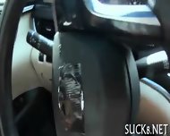 Bitch Sucks Dick Inside The Car