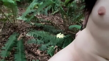 Cuffed Sloppy BJ In The Woods