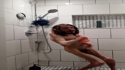 Taking A Quick A Shower Solo Male