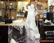 Honey Pawns Her Wedding Gown And Pounded In The Backroom