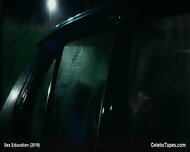 Emma Mackey sex in the car and sex in other scene not nude