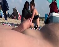 Dick flashing at the beach