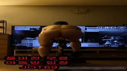Korean sex, cumshot, solo, bondage