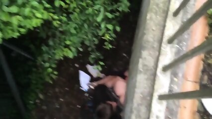 Hot Couple Secretly Fucking Under The Bridge But They Caught