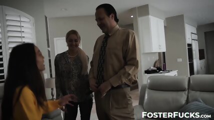 big cock, foster family, step family, blonde