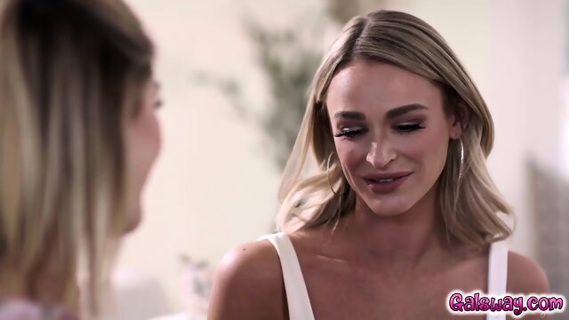 Kenna and April joins Emma and Kenzie in steamy foursome