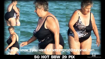 Matures and grannies big tits bbw beach candid