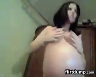 Pregnant Cam Slut Strips