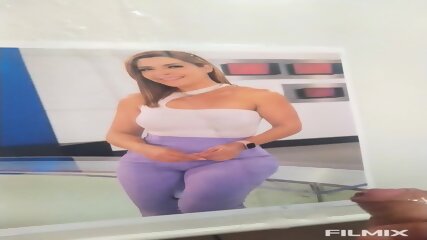 latina, handjob, Cum Tribute Maril Kaufman, big tits