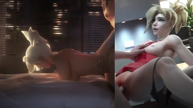 mercy split screen compilation - Screenshot 12 of 15 - Blonde