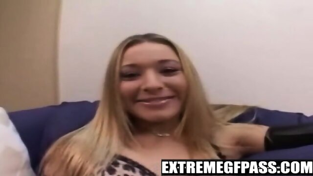 Hot blonde fucked hard in piledriver