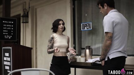Petite Waitress Stevie Moon Anal Fucked By Asshole Client His Twin Brother