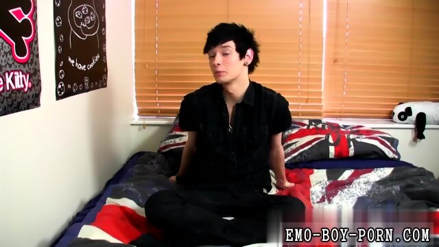 Gay emo naked teen With his interesting ink and dangled uncut man sausage solid in his