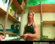 Lesbians Working Out Muscles & Pussies