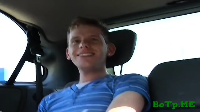 Dirty gay sex games in a car