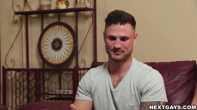 Roman's huge throbbing cock fucked Greyson's hole