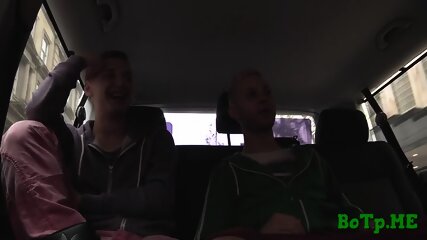 Sexy Boys Fuck And Cum In A Car