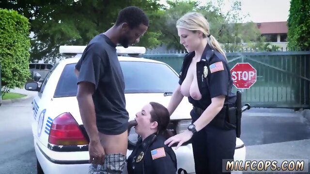 Teen swallows loads of cum and surprise blowjob Why are we cops if we can't have what we