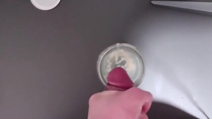 Cum Brained Furry Fills Jar With Cum To The Top