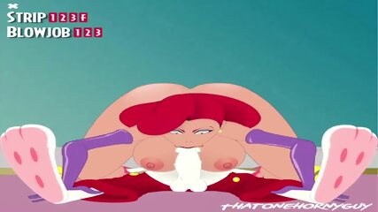 redhead, big ass, creampie, hentai