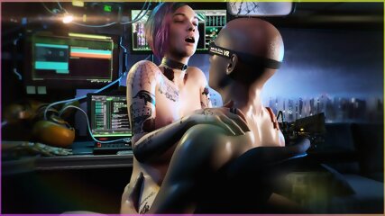 Sexo Romántico Cyberpunk Con Judy Alvarez - Animación Porno 3d