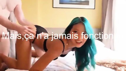 French Girlfriend With Big Bouncy Tits Riding Cock & Real Orgasm - Homemade Video