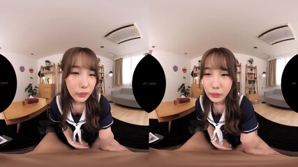 students, brunette, japanese, VR
