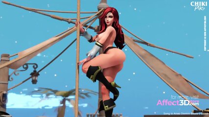 Lewd 3d Babes Showing Their Pole Dance Skill In A Naughty Animation