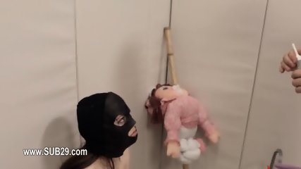Extreme Violently Penetrated Bdsm Babe With Ropes