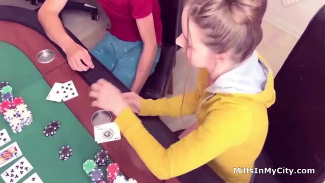 Strip Poker ends With Rough Fuck