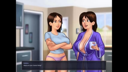 Summertime Saga: Hot MILF With Big Boobs And Her Milk-Ep 57