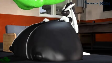 animation, big ass, big tits, creampie