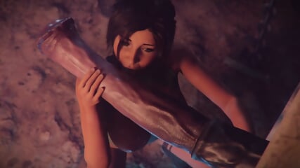 Lara Croft Cieszy Się Ogromnym Kutasem