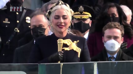 Lady Gaga Sings The National Anthem At Joe Biden's Inauguration 2021