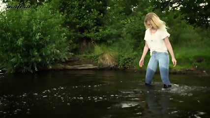 Wetlook Vanessas Wet Jeans