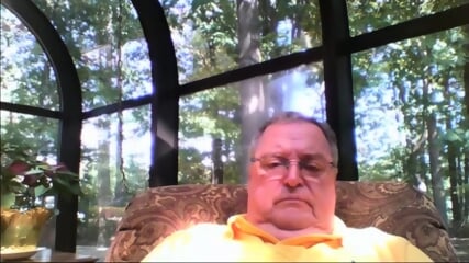 Grandpa Show On Webcam