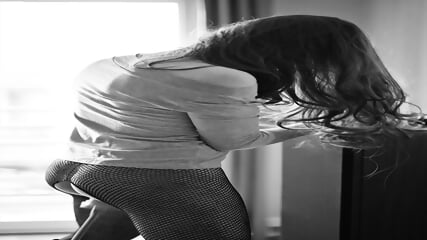 Sodomized standing to music