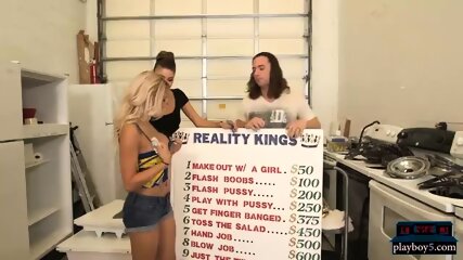 Big Fake Tits Teenie Loves Money And Does Alot For It