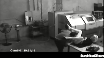 Co Workers Masturbating In Horny Office Warehouse