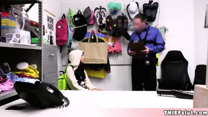 Shoplifters Hairy Pussy Gets Punished Real Hard By A Security Guard