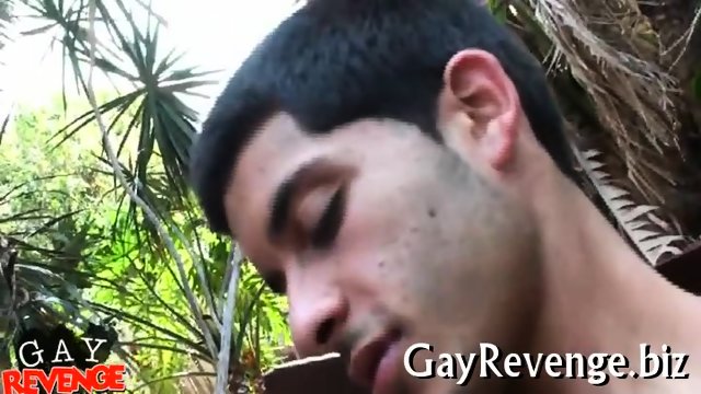 Huge dick fucks head of a gay