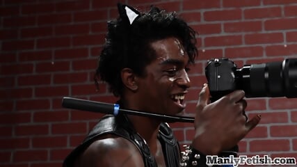 IR Cosplay Stud Mesmerized N Fucked By Dom Black In Leather